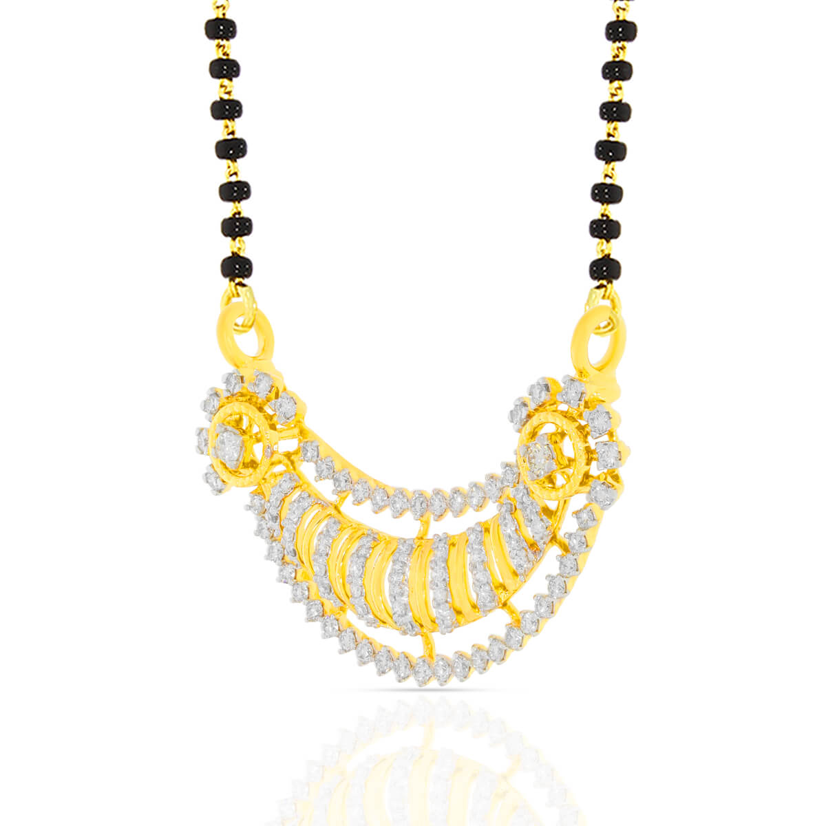 Golden Radiance Diamond Tanmaniya Pendant