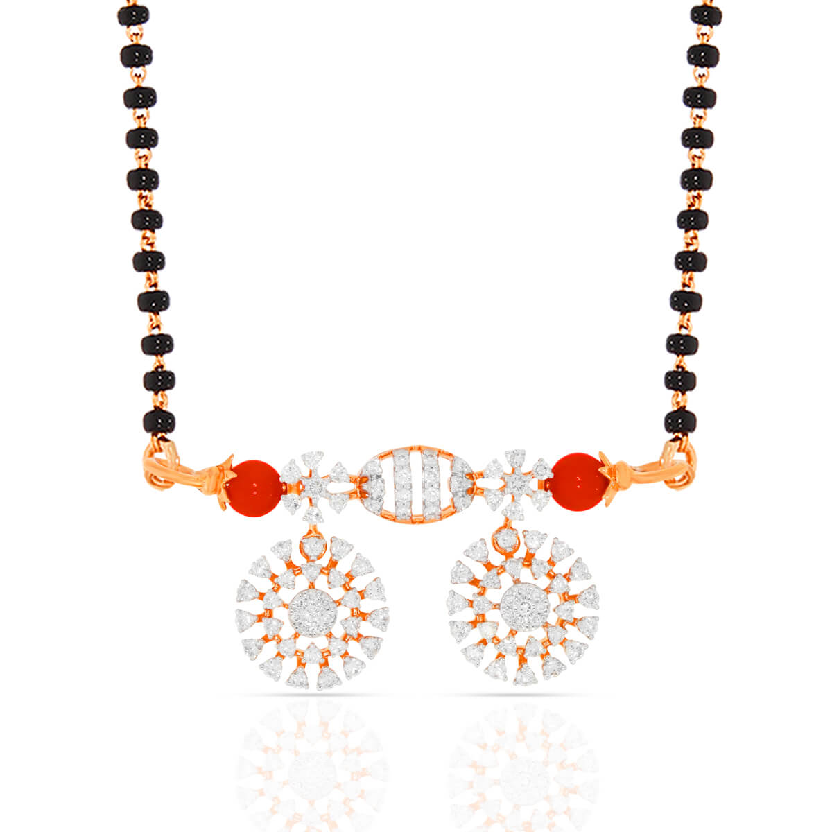 Colourful Floral Charm Diamond Tanmaniya Pendant