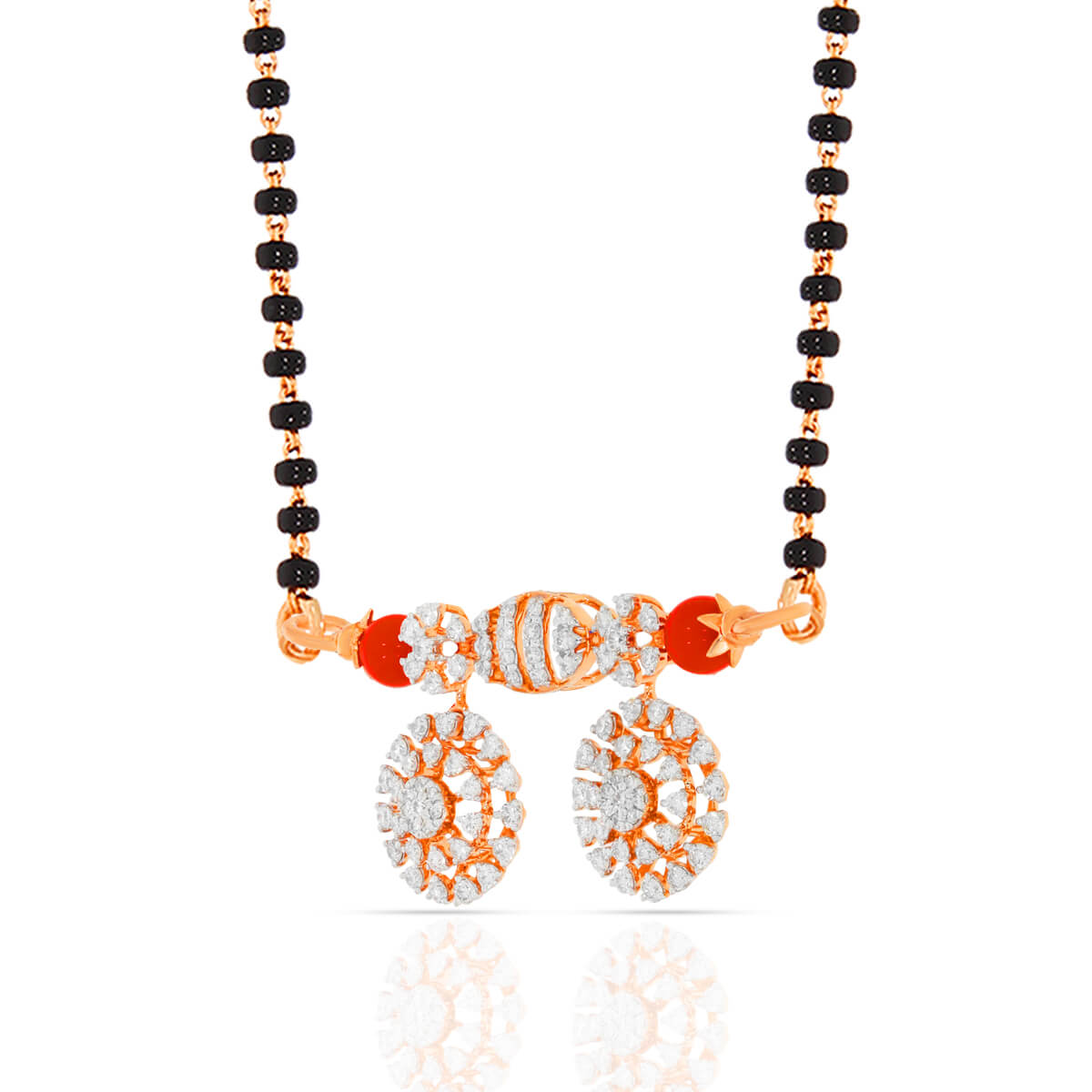 Colourful Floral Charm Diamond Tanmaniya Pendant