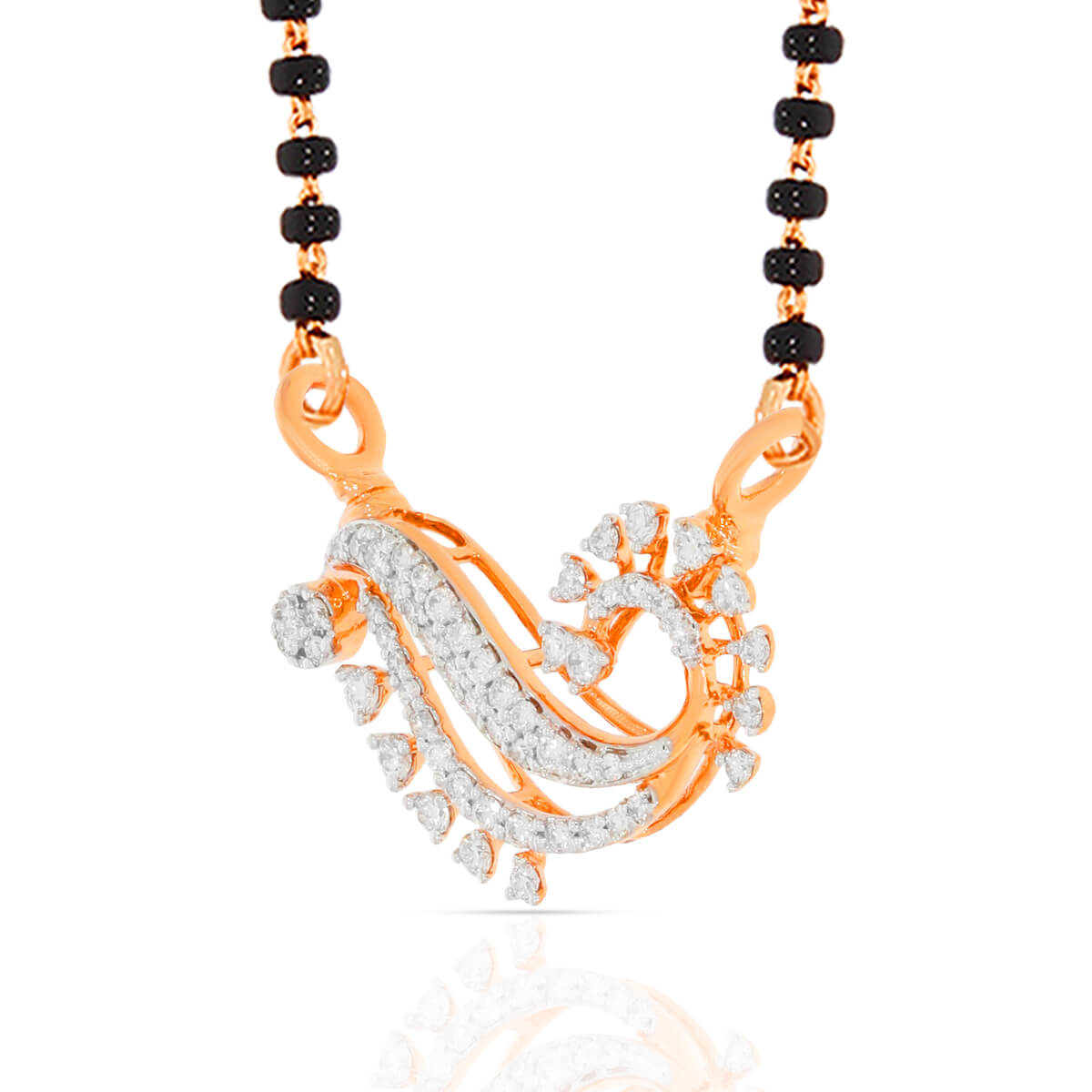 Luxurious Swirl Diamond Tanmaniya Pendant