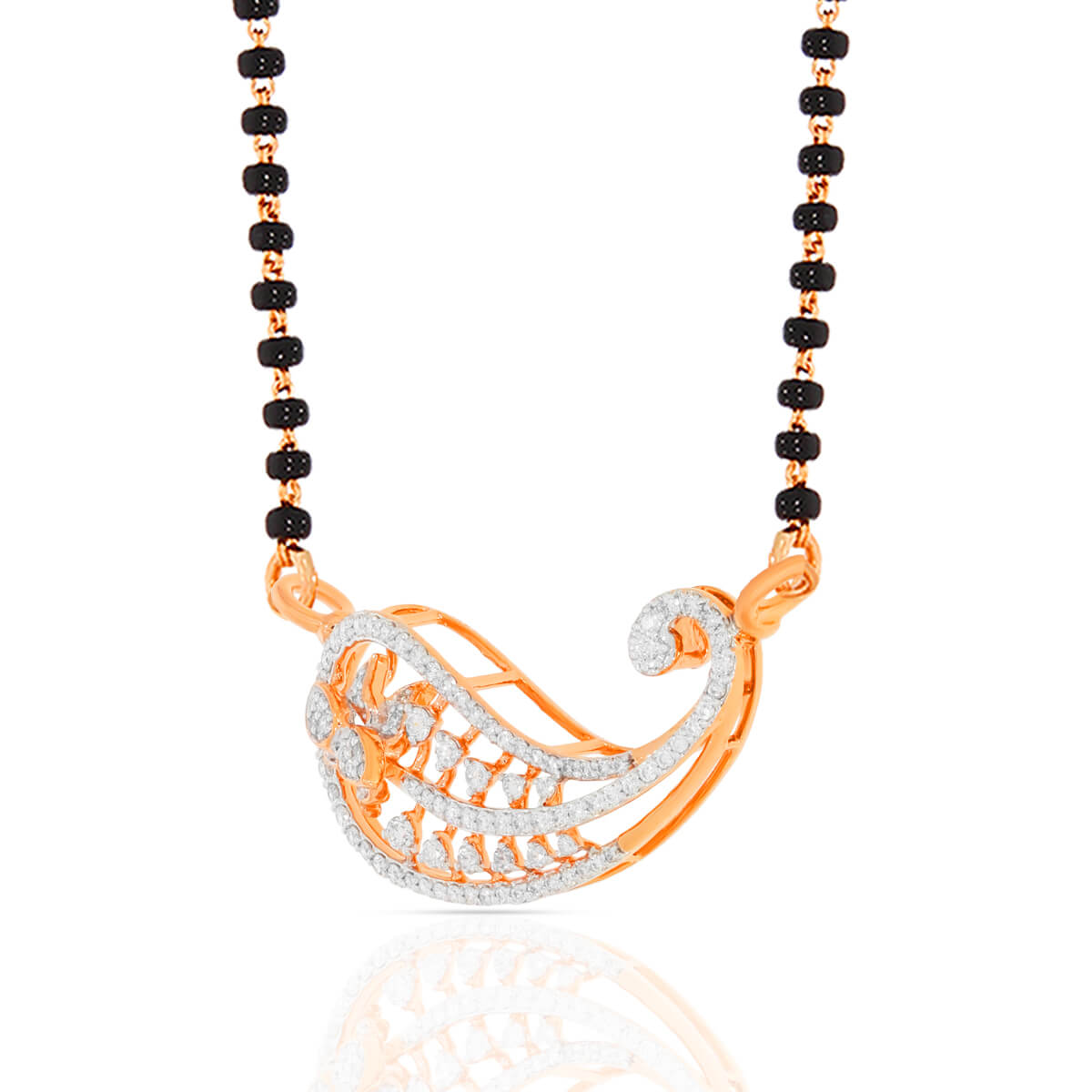 Stunning Twirl Diamond Tanmaniya Pendant