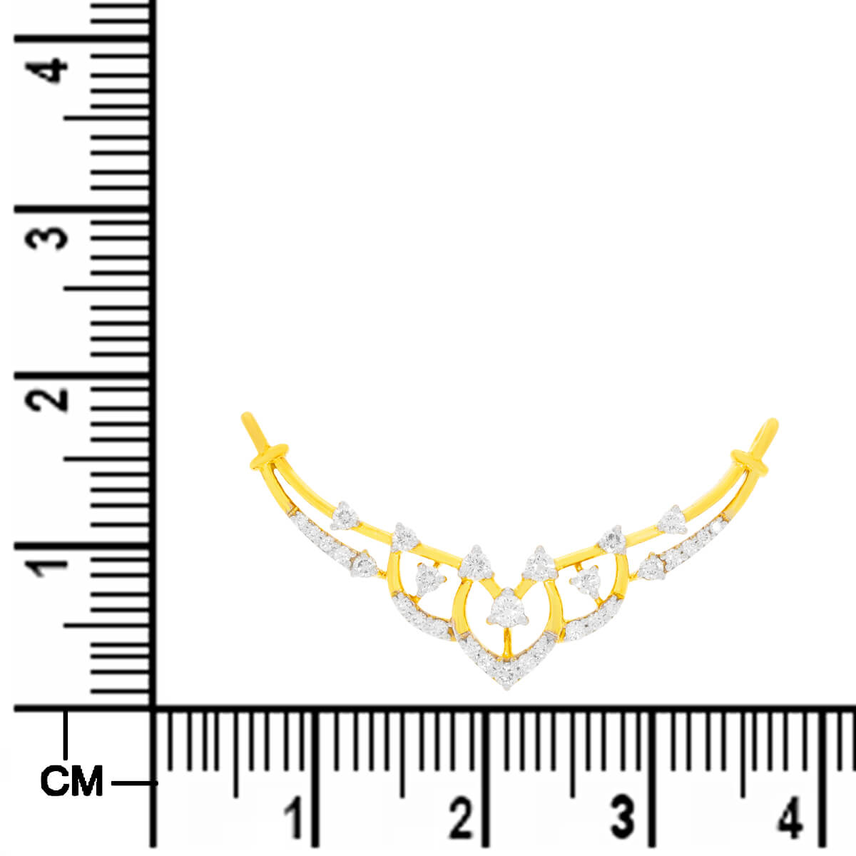Chic Gold Tanmaniya Pendant with Stunning Diamonds