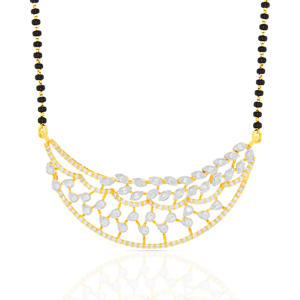 Classic Golden Charm Diamond Tanmaniya Pendant