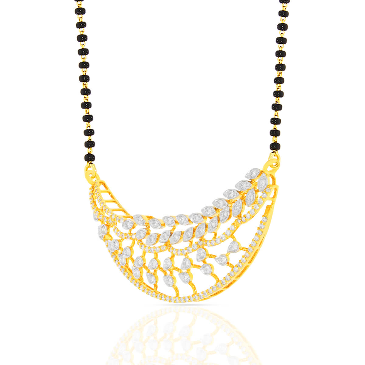 Classic Golden Charm Diamond Tanmaniya Pendant