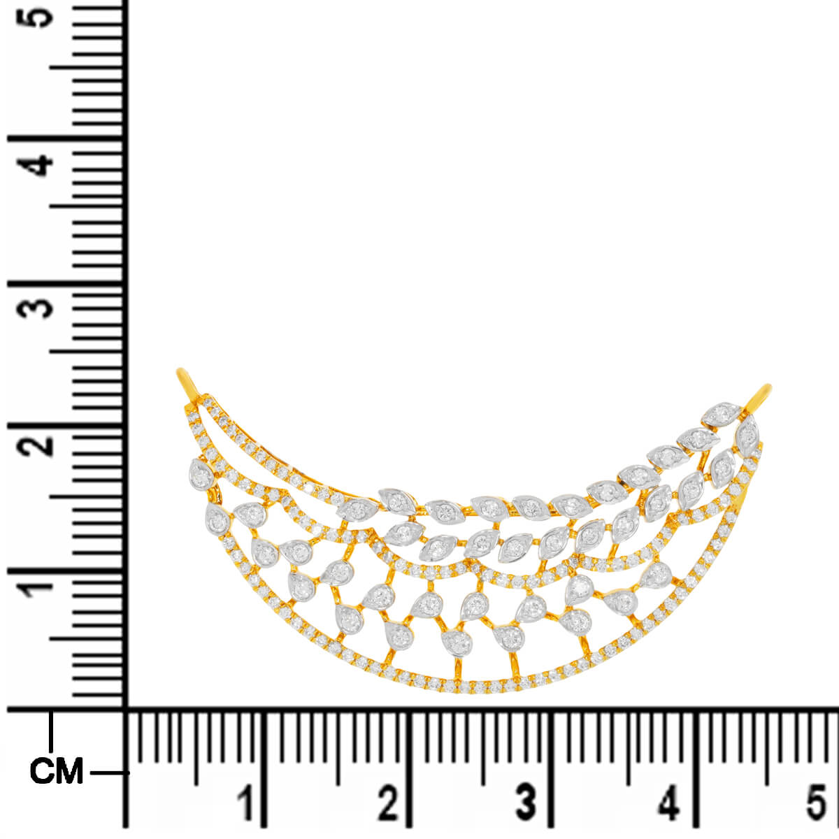 Classic Golden Charm Diamond Tanmaniya Pendant
