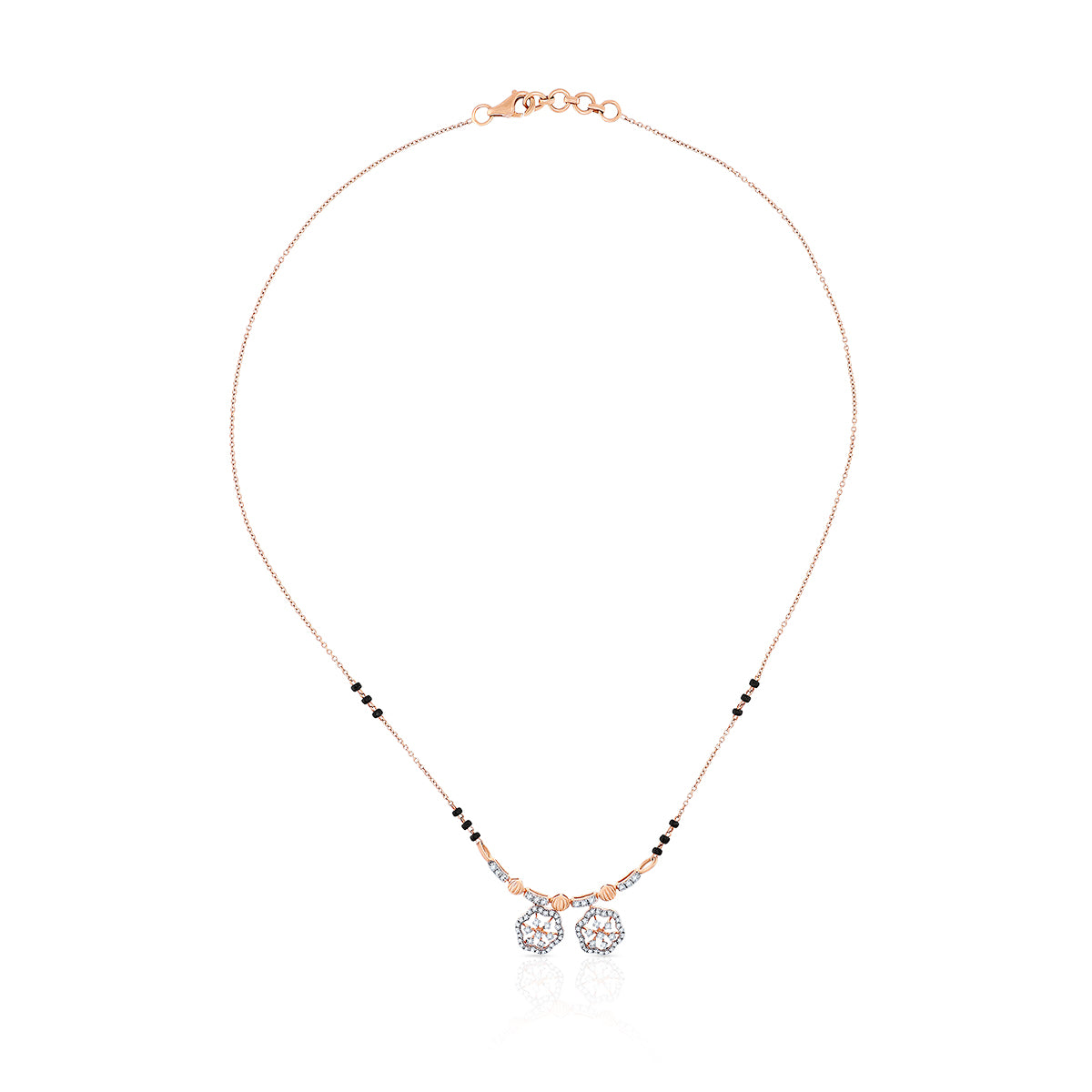 Enticing Dazzle 18K Diamond Short Mangalsutra