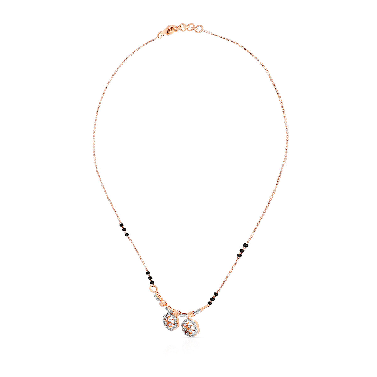 Enticing Dazzle 18K Diamond Short Mangalsutra