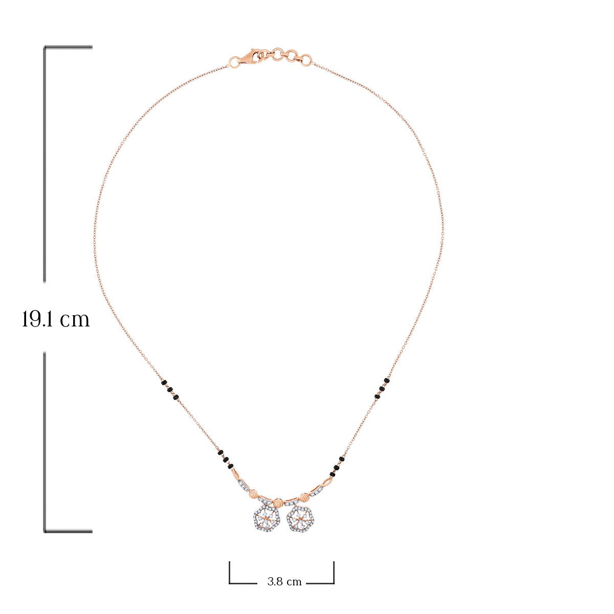 Enticing Dazzle 18K Diamond Short Mangalsutra