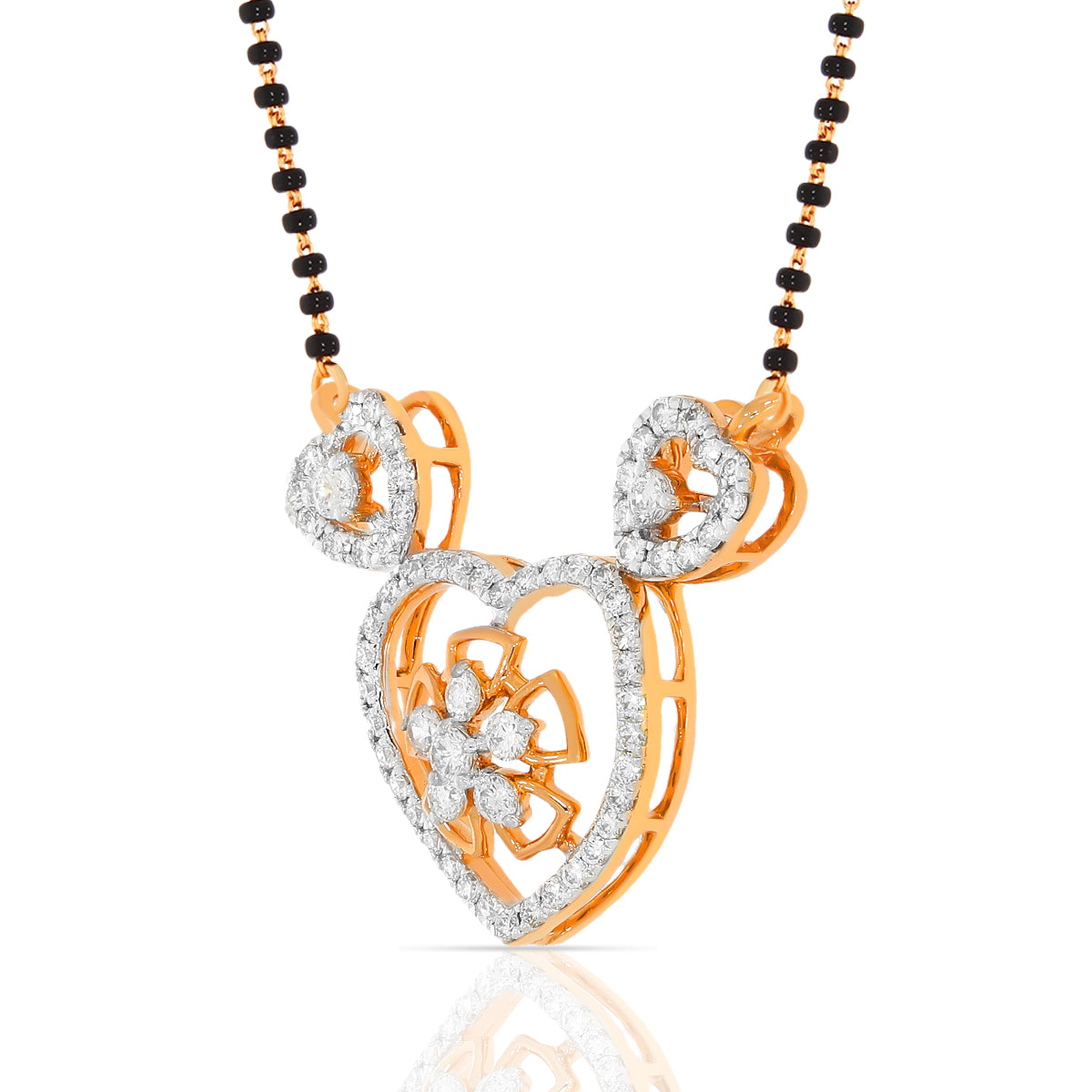 Mesmerising Blossom 18K Diamond Mangalsutra Pendant