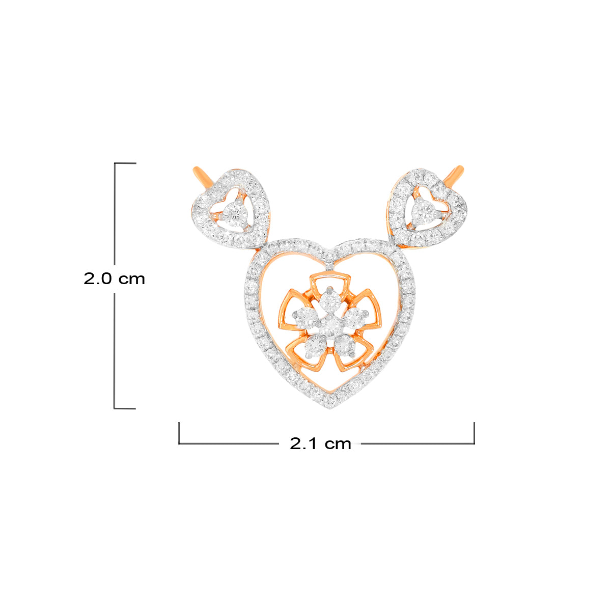 Mesmerising Blossom 18K Diamond Mangalsutra Pendant