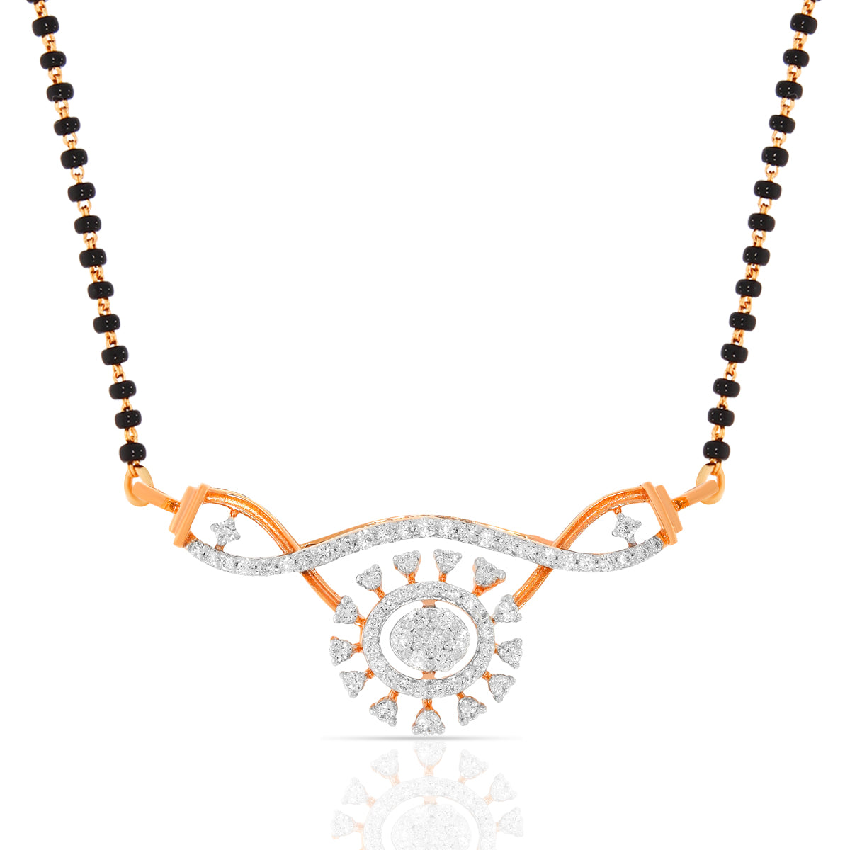 Floral Deluxe 18K Diamond Mangalsutra Pendant