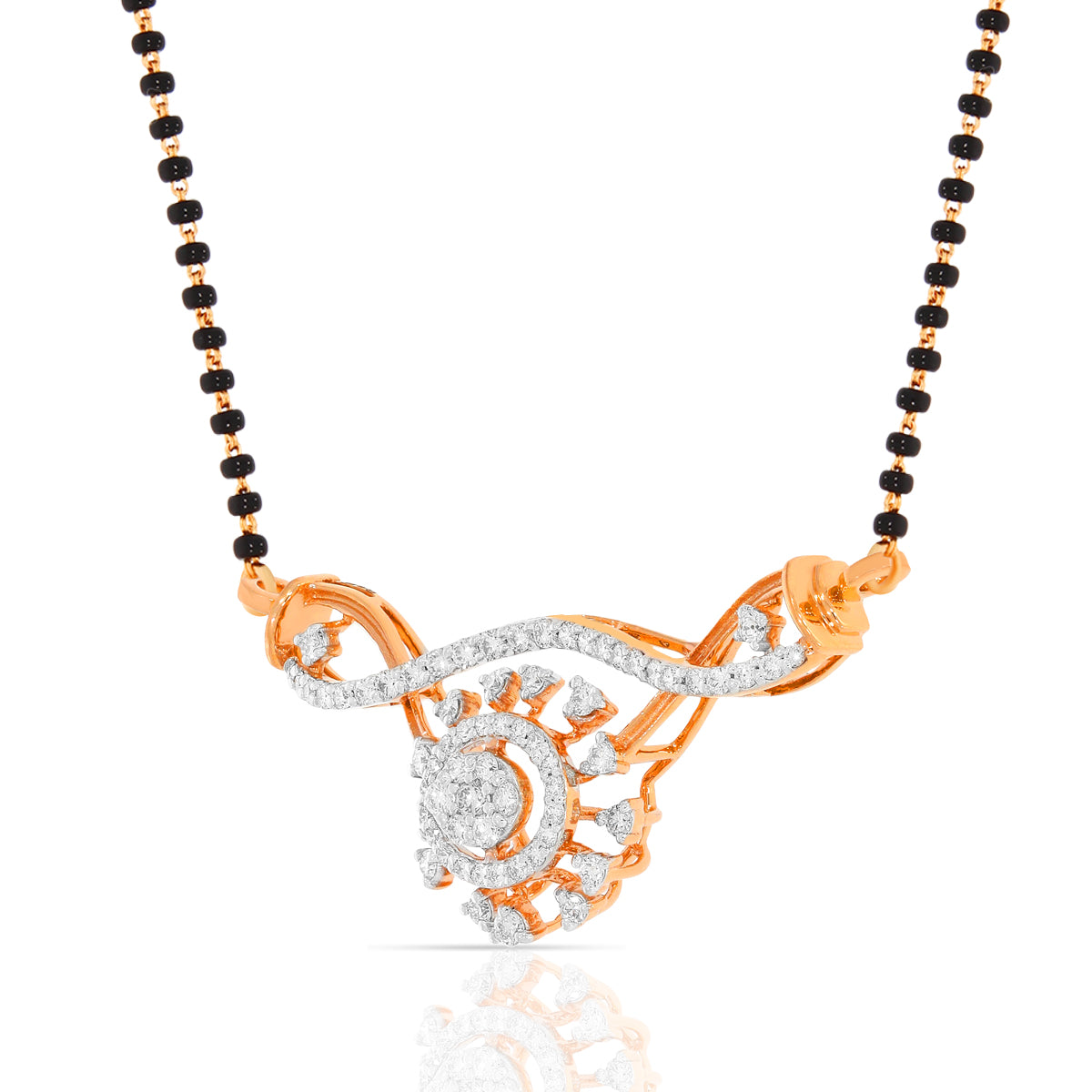 Floral Deluxe 18K Diamond Mangalsutra Pendant