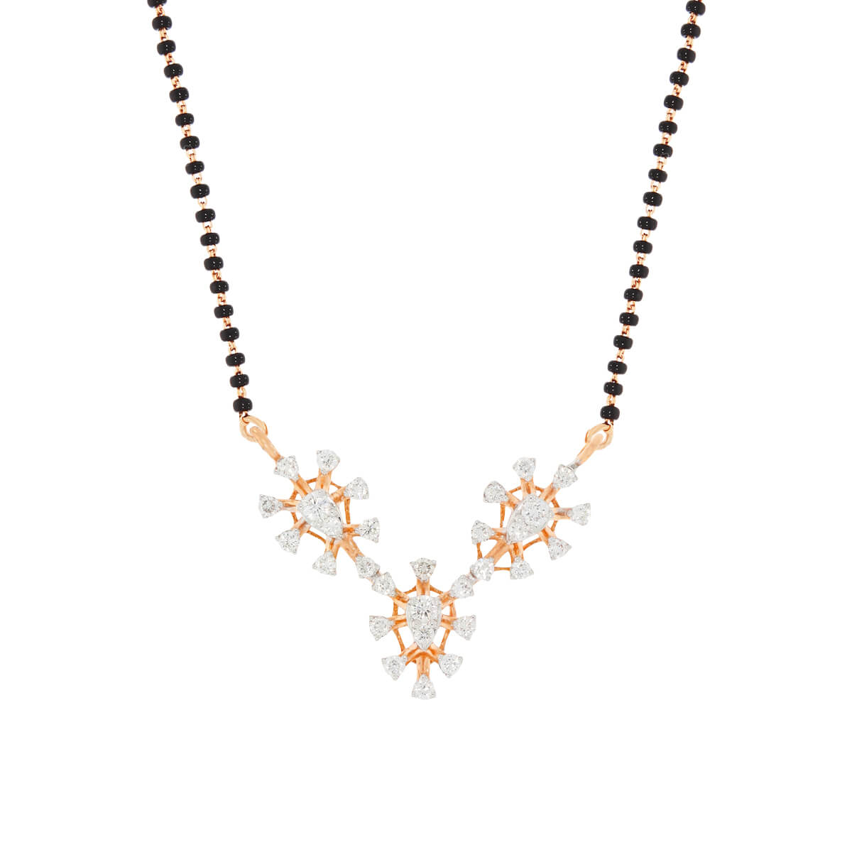 Minimalist Diamond Floral Tanmaniya Pendant