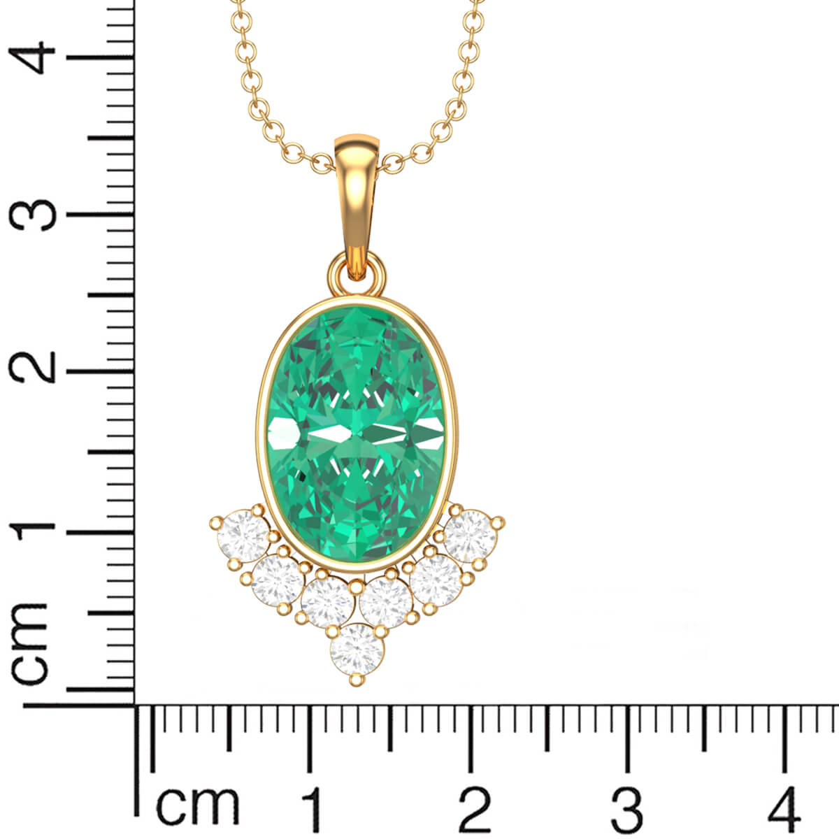 Verdant Radiance Diamond Pendant