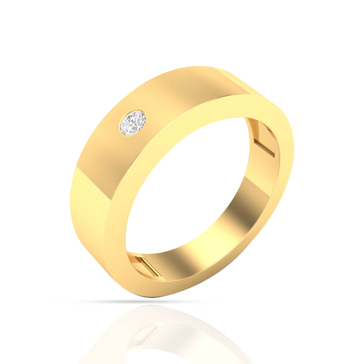 Simple Sophisticated Men 18K Gold Ring