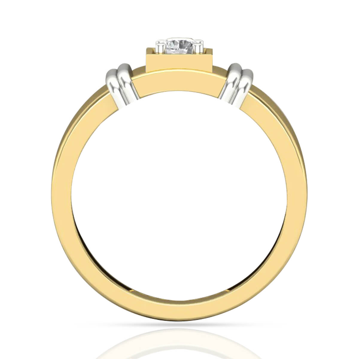 Dynamic Radiance Diamond Ring for Men 18K