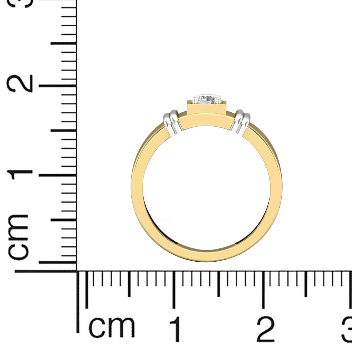 Dynamic Radiance Diamond Ring for Men 18K