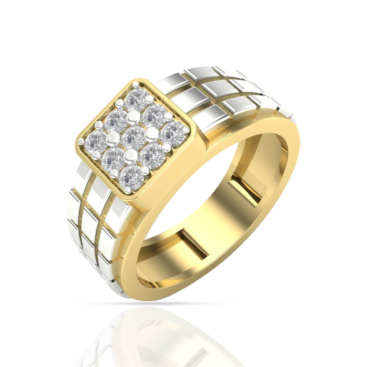 Dashing Zeal Diamond Ring for Men 18K