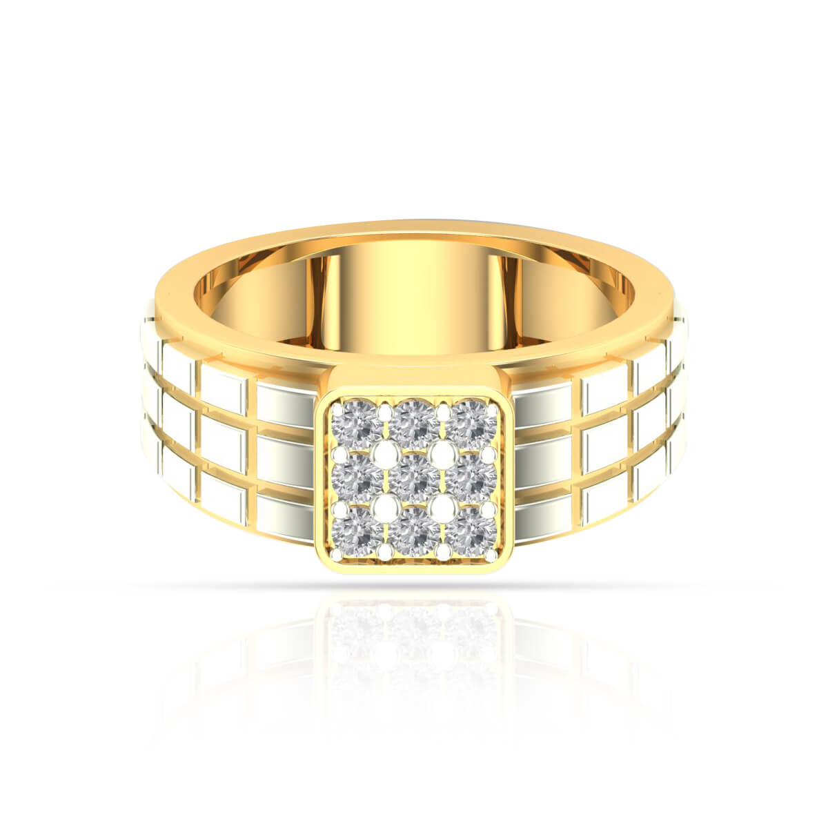 Dashing Zeal Diamond Ring for Men 18K