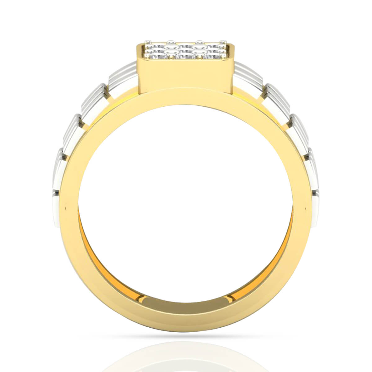 Dashing Zeal Diamond Ring for Men 18K
