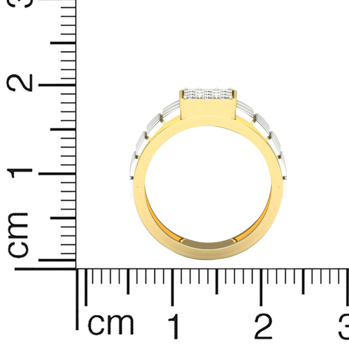 Dashing Zeal Diamond Ring for Men 18K