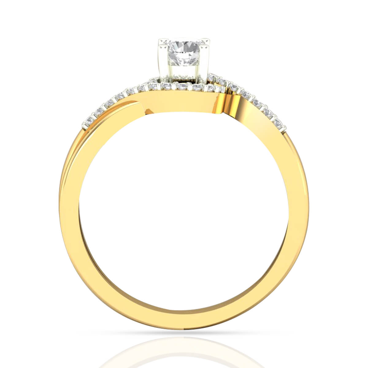 Petite Dazzle Diamond Engagement Ring for Women