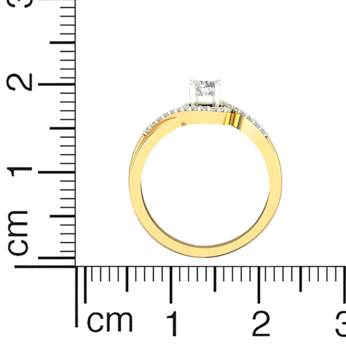 Petite Dazzle Diamond Engagement Ring for Women