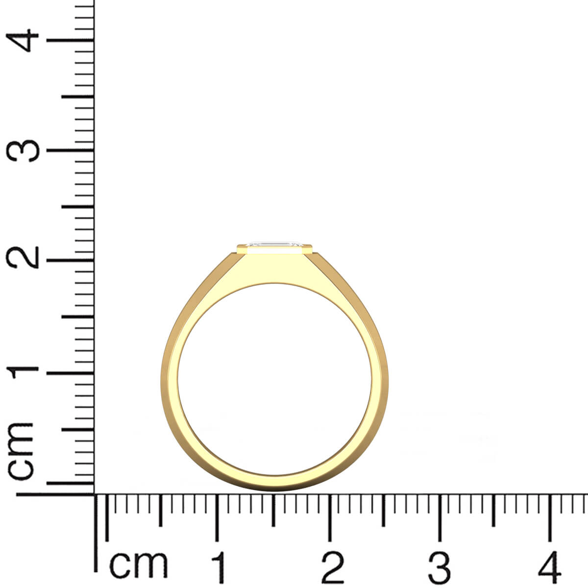 Refined Elegance Men Diamond Ring 18K