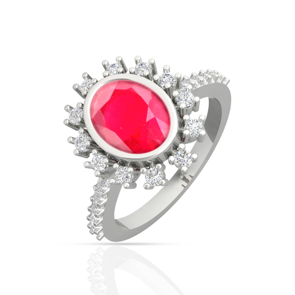 Crimson Boldness Ring for Women