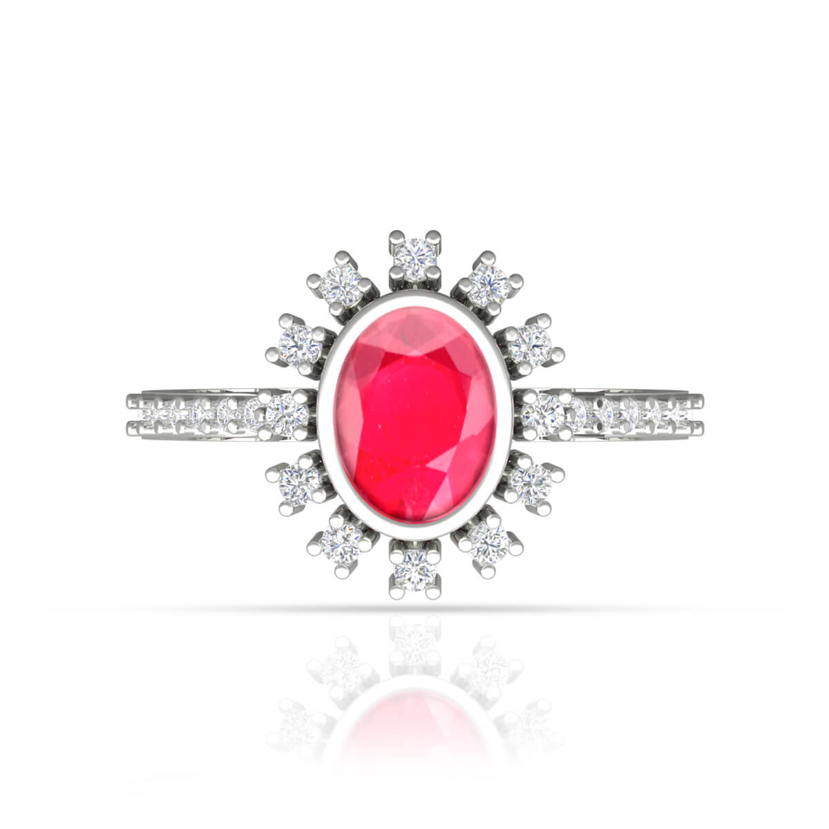 Crimson Boldness Ring for Women