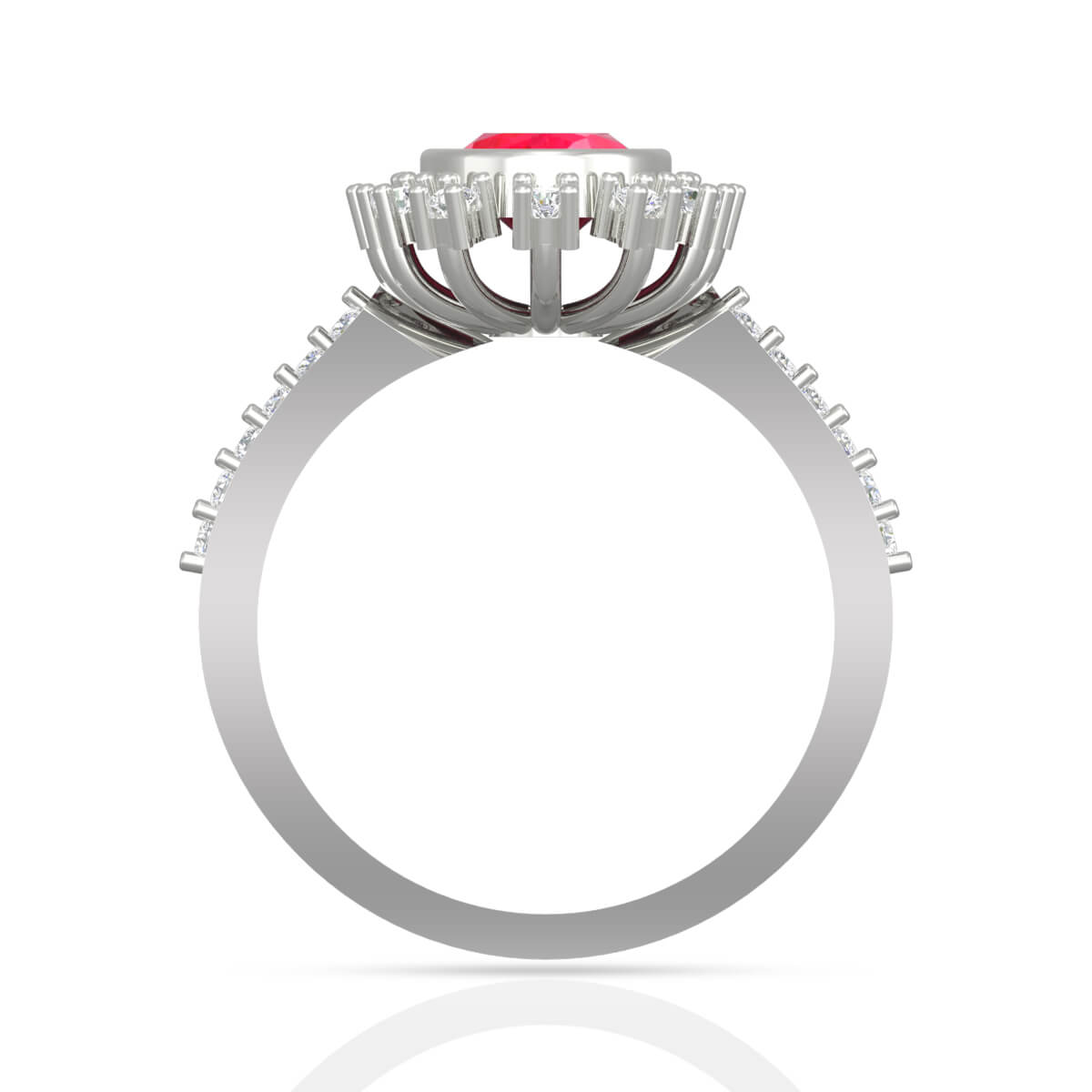 Crimson Boldness Ring for Women