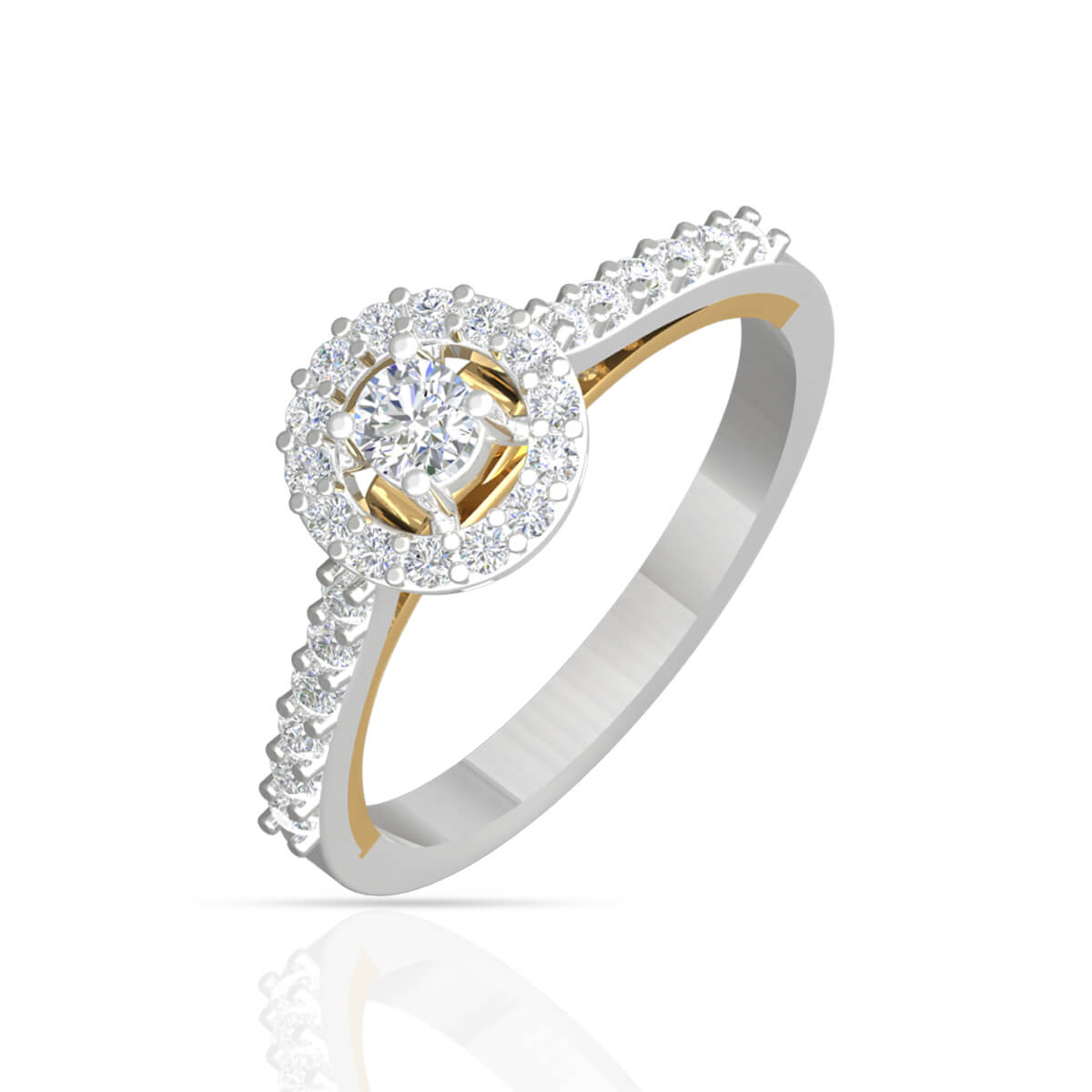 Enchanting Charm Diamond Engagement Ring for Women