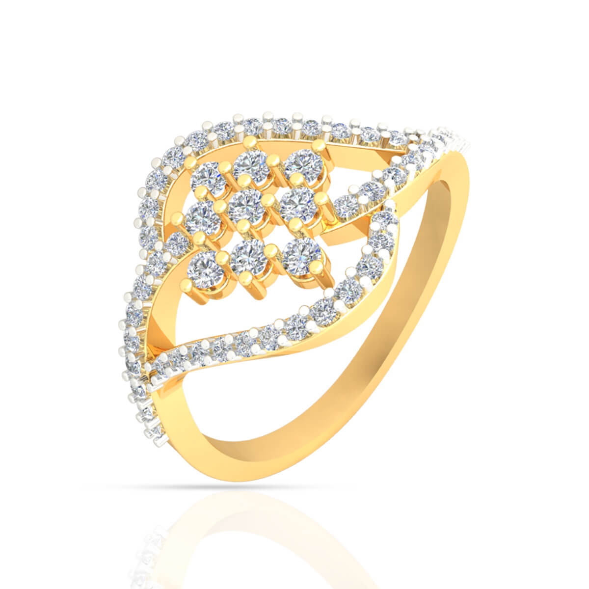 Sparkling Paisleys Ring for Women
