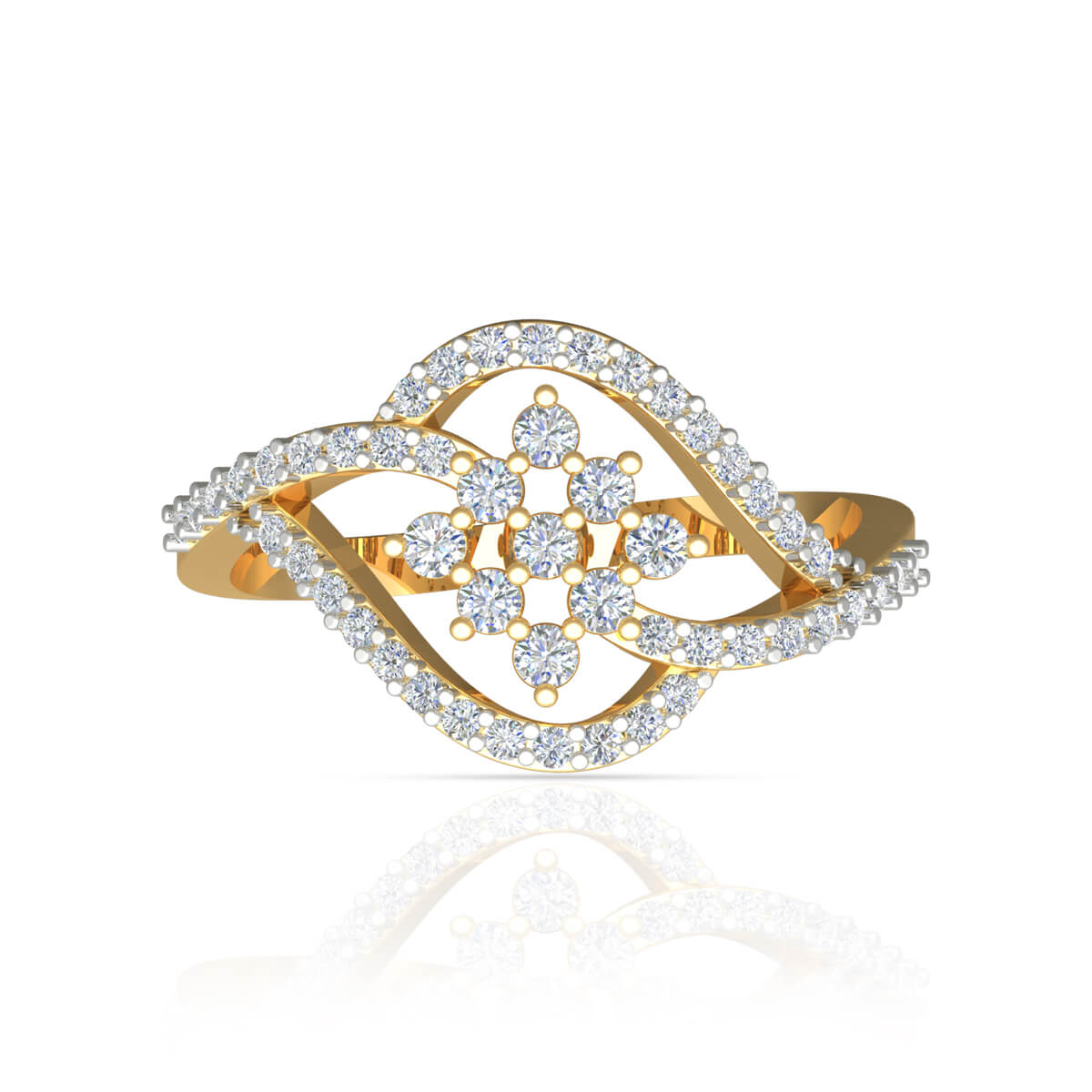 Sparkling Paisleys Ring for Women