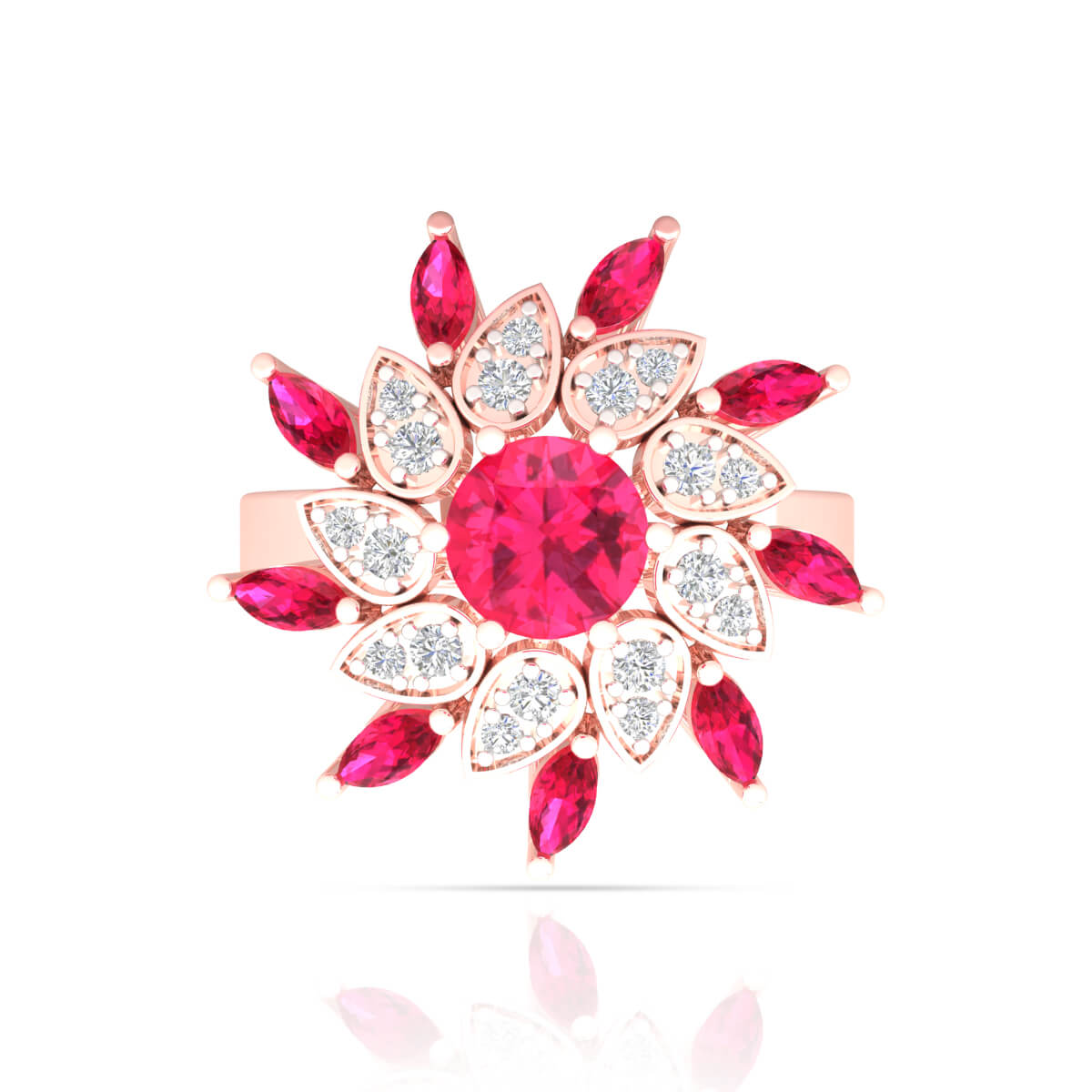 Scarlet Elegance Ring for Women