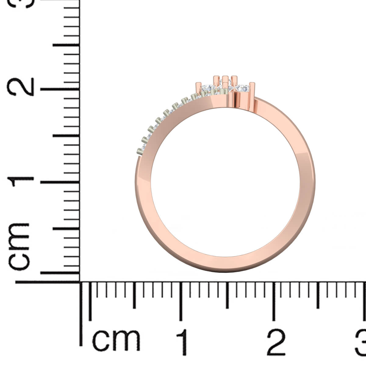 Dazzling Petite Bloom Rose Gold Ring