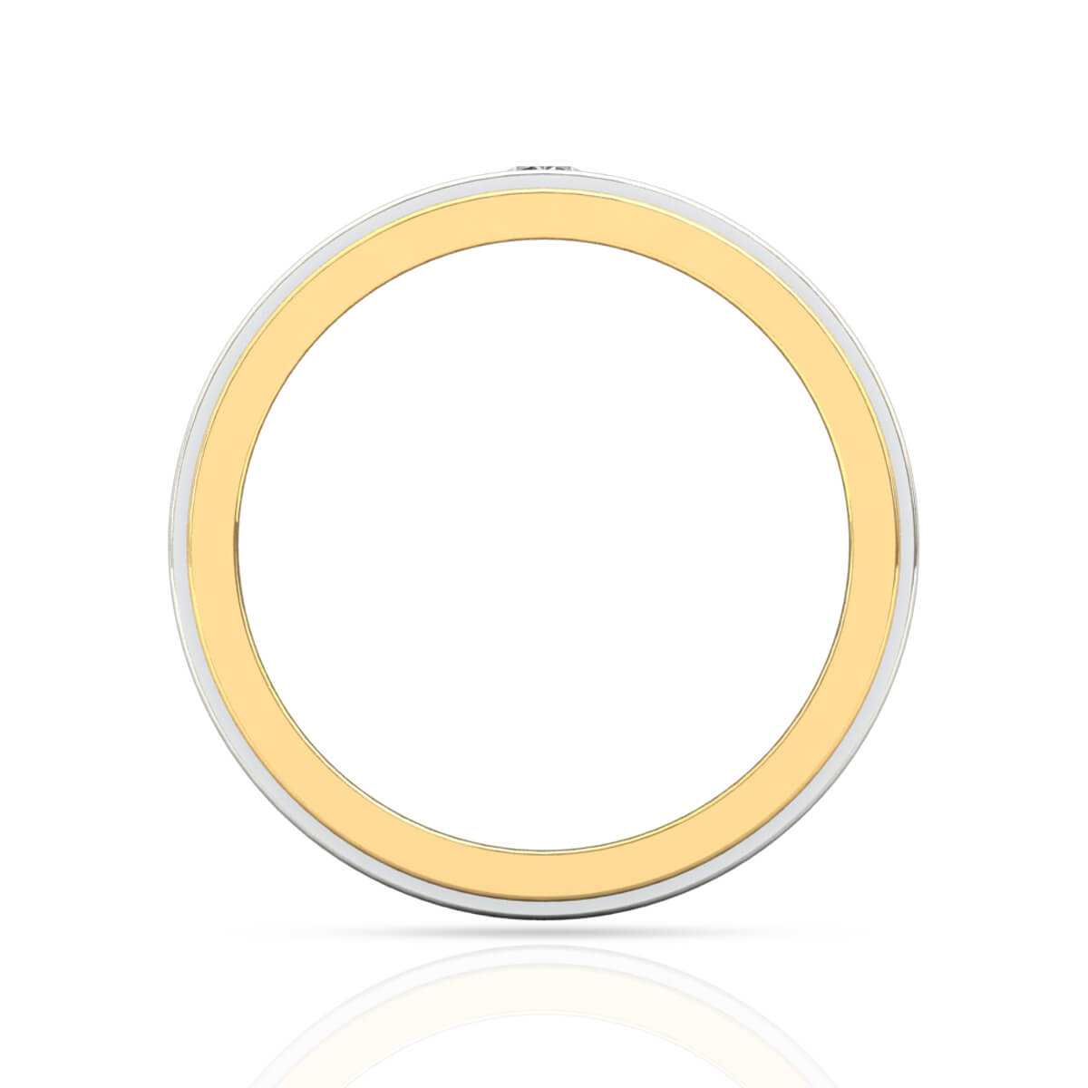 Orbicular Elegance Diamond Ring for Men 18K