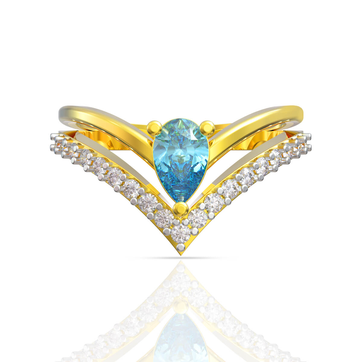 Sleek Harmony Diamond Ring for Women
