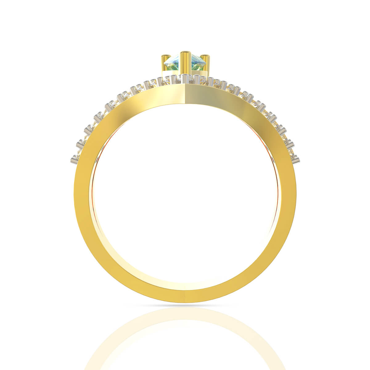 Sleek Harmony Diamond Ring for Women
