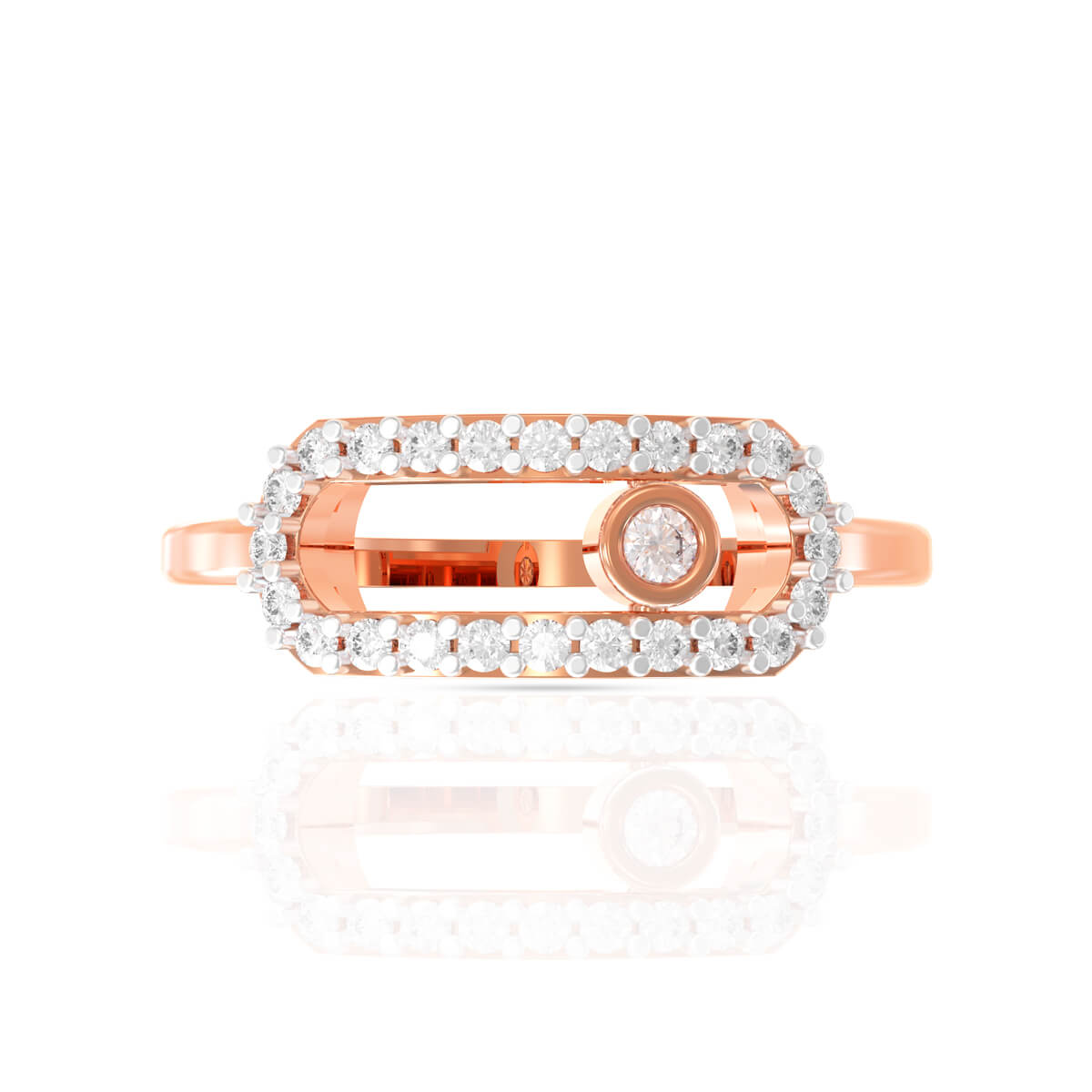 Gleaming Gold Ring with Modern Twist
