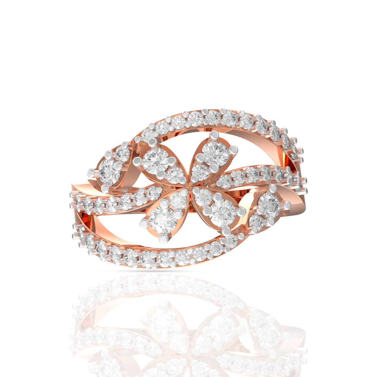 Enigmatic Shimmer Diamond Engagement Ring for Women