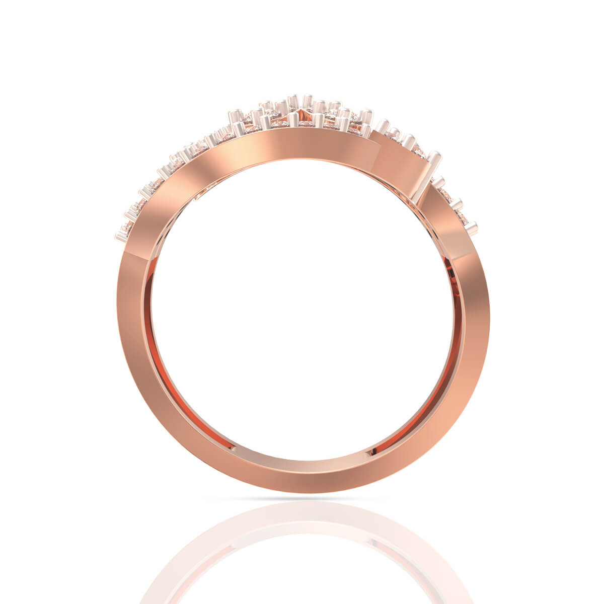 Enigmatic Shimmer Diamond Engagement Ring for Women