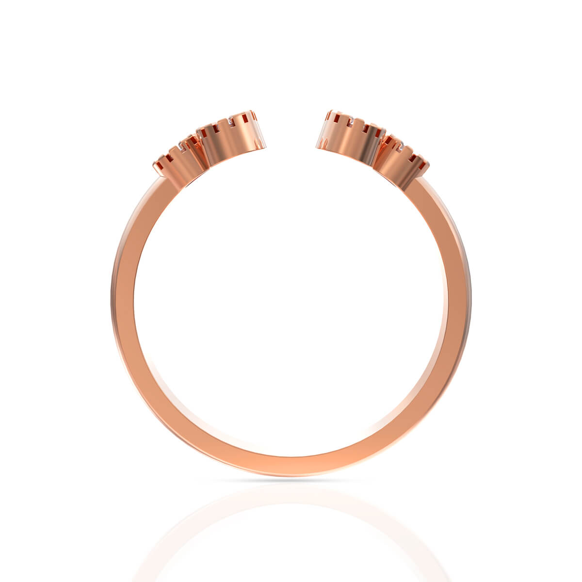 Elegant Petal Charm Diamond Ring for Women