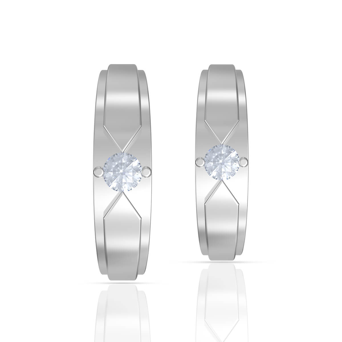 Sparkling Grace Diamond Couple Band