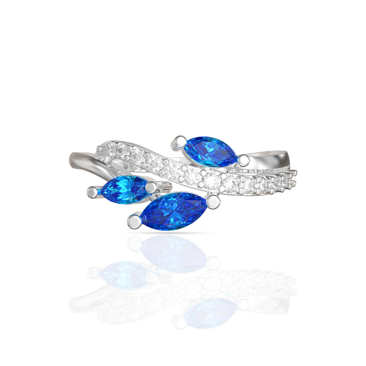 Alluring Azure Diamond Ring for Women