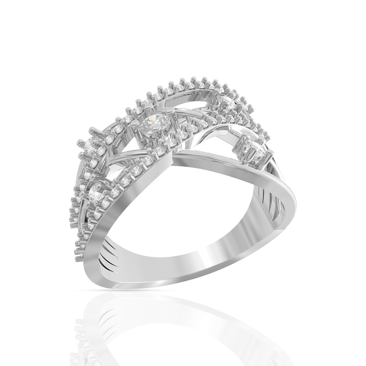 Magical Glaze 18K Diamond Ring