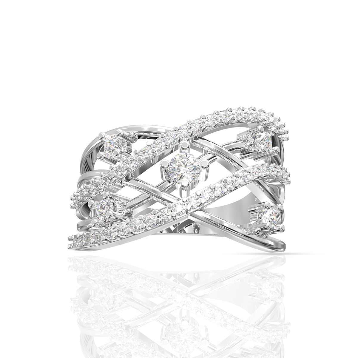 Magical Glaze 18K Diamond Ring