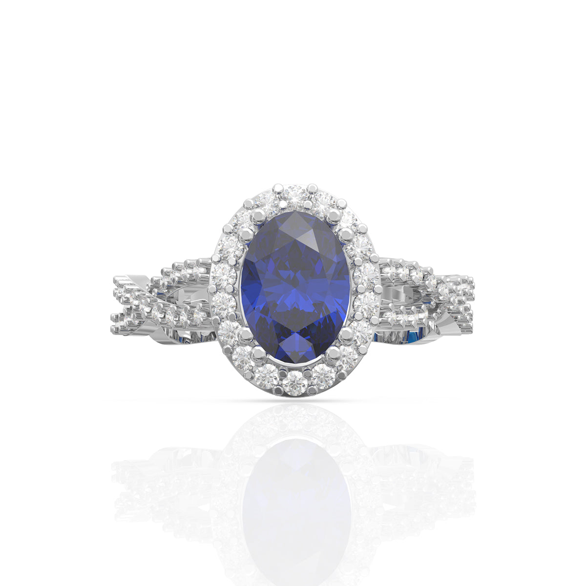 Azure Dazzle 18K Diamond Ring