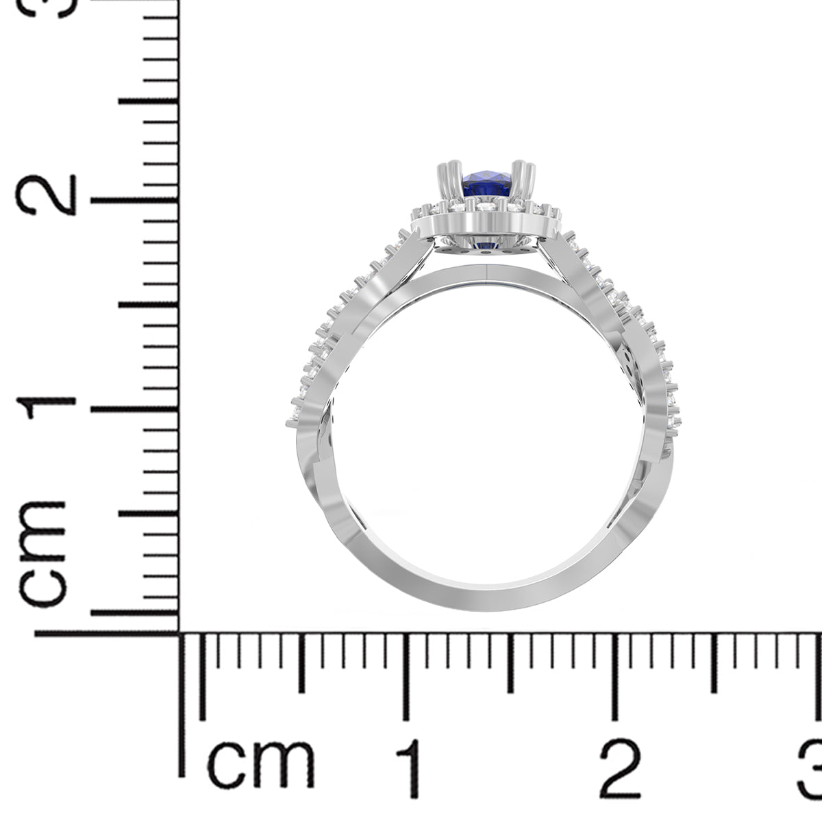 Azure Dazzle 18K Diamond Ring