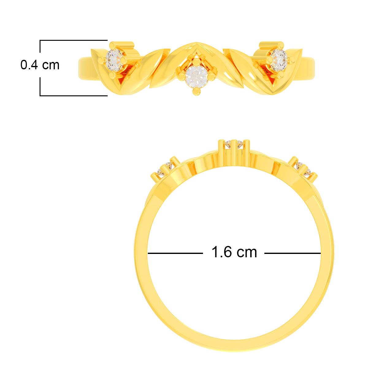 Golden Glow 18K Diamond Ring